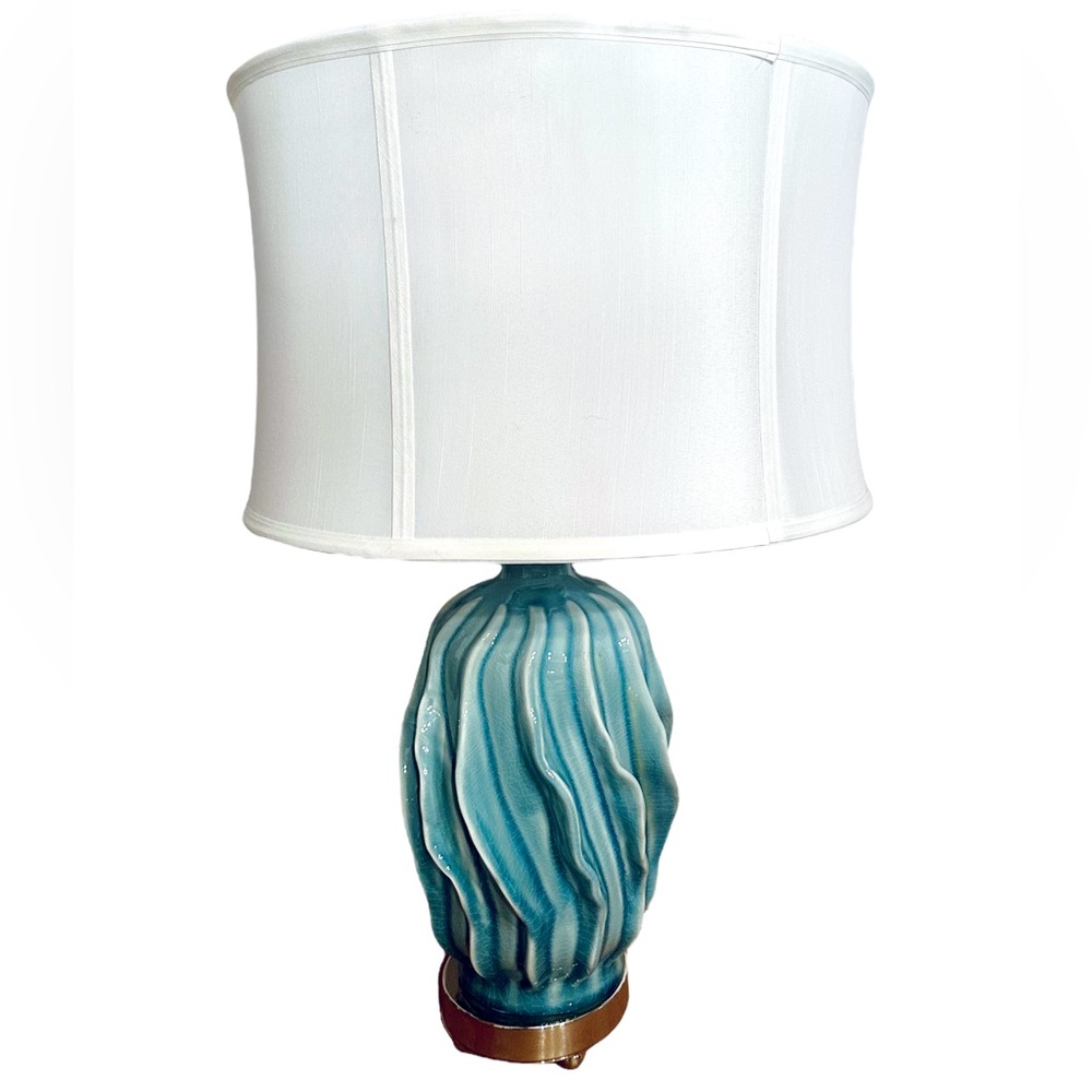 Uttermost Amoroso Blue Ceramic Lamp